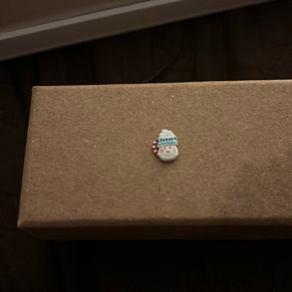 Snowman mug charm